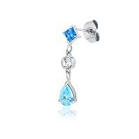 Mono orecchino Brand Donna Princess in Acciaio Cristallo 14ER062T